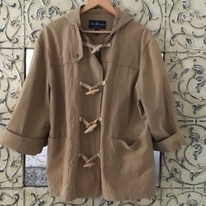 LAUREN RALPH LAUREN DUFFLE. TOGGLE JACKET MED